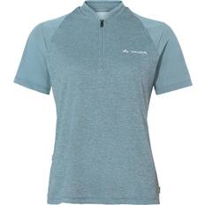 Dame - Turkis Skjorter Vaude Women's Tamaro Half Zip Shirt IV Cykeljersey - Turkis