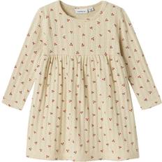 3-6M Klänningar Barnkläder Name It NbfBilia LS Dress Box - Beige