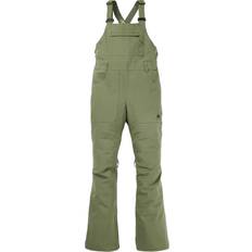 Green Snowboard Boots Burton Women's Avalon 2L Bib Pants Forest Moss S