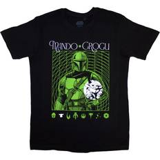 Star Wars Unisex T-Shirt - Mandalorian Mando & Grogu Neon