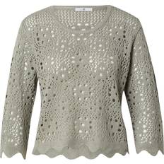 Hailys 3/4 A SK Ma44ra Knit Jumper - Khaki