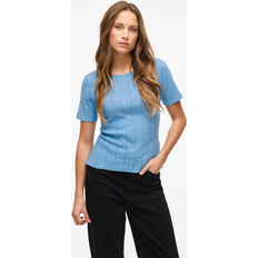 Vila Round Neck Short Sleeved Top