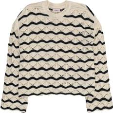 Genbrugsmaterialer Striktrøjer Kids Only Pullover Kogdonna - Beige/Sort