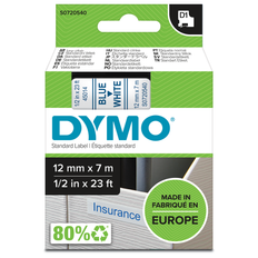 Dymo D1 Tape Blue on White