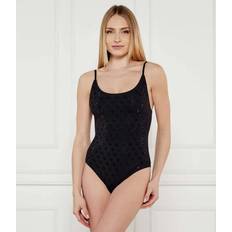 Guess Swimsuits Guess 4G Logo One-Piece Swimsuit - Black