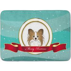 Carpets & Rugs Caroline's Treasures Papillon Merry Christmas Floor Mat 19 x 27 Multicolor