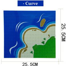 YETP Star Base Plate City Creek River Beach Corner Grass Island 32 x 32 Dots