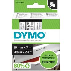 Dymo D1 Tape Black on Transparent 1.9cmx7m