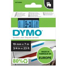 Dymo tape d1 19mm DYMO D1 Tape Black on Blue 1.9cmx7m