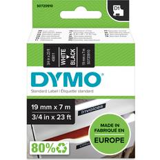 Dymo tape d1 19mm DYMO D1 Tape White on Black 1.9cmx7m