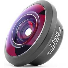 Add-On Lenses HCSC Full Frame Fisheye Wide Macro Camera Screen Mobile Phone 238 Degree Stereoscopic Photo Lens 7.5mm Angle Field Add-On Lens