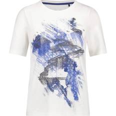 Gerry Weber Kläder Gerry Weber Tshirt 1/2 Sleeve Dam Kortärmade T-shirts - Off White/Blue Placem