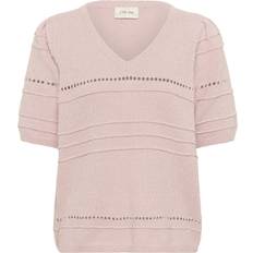 Mesh - Rosa Tröjor Cream Tröja Poppi