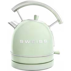 Elkedler - Grøn Vandkedel SWEISS KTL7 Vintage Wasserkocher 1,8L 2200W