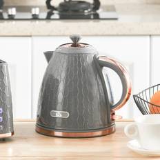 Kettles Homcom Electric Kettle 1.7L 3kW Swivel Auto Shut-Off Grey