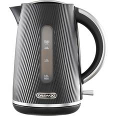 Daewoo Black Kettles Daewoo Cascade 1.7L Black Textured Design Kettle
