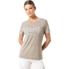 super.natural Women's Arabesque Tee Merinotröja Dam - Beige