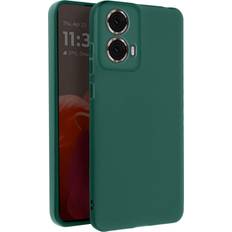 Avizar Case for Motorola Moto G85 Silicone Soft Mate Dark Green