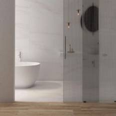 Tiles Total Tiles Mystery Matt White Marble Effect Porcelain Floor Tile 1200mm x 600mm