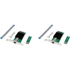 M.2 Network Cards Tauoh M.2 B+M Key 8-Channel Single-Port 10GbE SFP Ethernet NIC Network Card