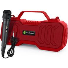 Speakers Greenzech Red With Extemal Microphone Wireless Bluetooth Speaker