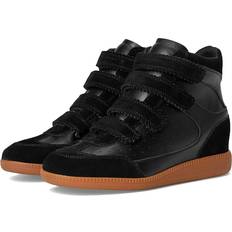 Steve Madden Mustang Wedge Sneakers - Black Suede