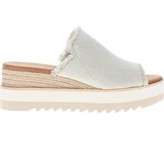 Toms Diana Platform Wedge Espadrille Sandals - White
