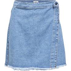 Object Wrap Skirt - Light Blue