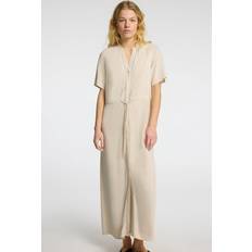 Selected Femme Slfviva-Damina SS Ankle Sun Dress - Beige