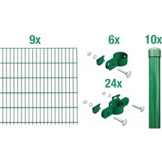 Zaun-Sets Alberts Einstabmattenzaun 150 cm x 18 m grün