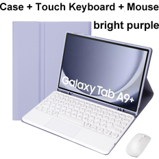 Purple D Spanish Keyboard For Samsung Galaxy Tab A9 Plus 11 Inch Case Bluet