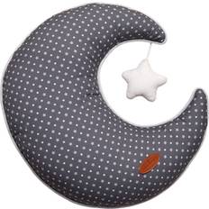 Grey Cushions Kid's Room MiniDream Moon Shaped Children's Cushion Plush Pillow Grey