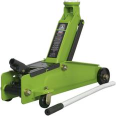 Loops Heavy Duty Long Chassis Trolley Jack 3000kg 432mm Max Height Green