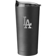 Logo Chair 515-S20PT-BLK-9 20 oz MLB Los Angeles Dodgers Etched Stainless Powder Coat Tumbler