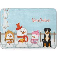 Carpets & Rugs Caroline's Treasures Merry Christmas Appenzeller Sennenhund Floor Mat 19 x 27 Multicolor