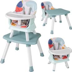 Costway 6-in-1 Baby High Chair Convertible Infant Feeding Chair