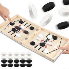 Wooden Fast Sling Puck Match Game