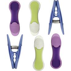 Clothespins Lakeland 6 Big Soft Grip Clothes Pegs - Pastel