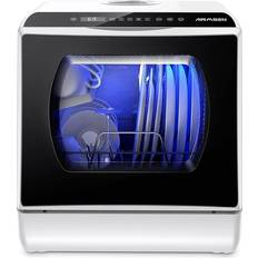Airmsen AIRMSEN Mini Table Top Dishwasher Upgraded 6 Programs
