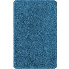 vidaXL Blue Microfiber Bath Mat 50 x 50 cm