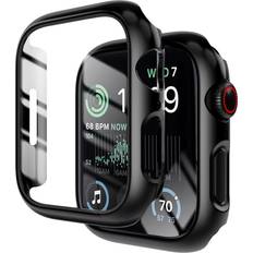 2 Pack Tempered Glass Screen Protector for Apple Watch 44mm Series 6 SE Series 5 Series 4
