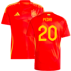 adidas 24-25 Spain Home Shirt Pedri 20 Men's Red Polyester