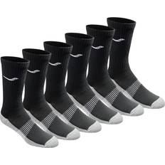 Saucony Mens Multi-Pack Mesh Ventilating Comfort Fit Performance Crew Socks - Black/Grey