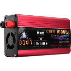DOXIN Power Inverter 2000W Peak Modified Sine Wave Converter DC 12V/24V To AC 220V USB Plug Port