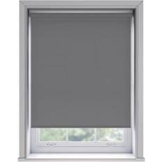 Grey Roller Blinds No Drill Slate Grey Thermal Blackout Roller Blind 170cm Drop 120cm