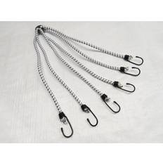 Black Bungee Cords & Ratchet Straps Securefix Direct Bungee Cord 6 Leg Octopus 8mm x 800mm Shock Strap Hooks Tie Down