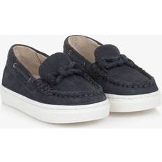 Boys Low Top Shoes Mayoral Baby Boys Suede Leather Loafers - Navy Blue