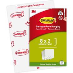 3M Command Hanging Strip Value Pack 8 x 2 Picture Hook