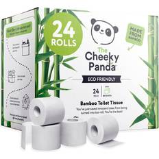 Bamboo Toilet Rolls 24 Rolls of 3 White