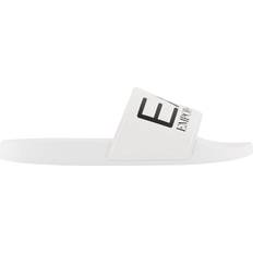 EA7 Herr Tofflor & Sandaler EA7 Emporio Armani Logo Slides PVC Tofflor - White